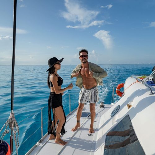 5-private couple catamaran cancun